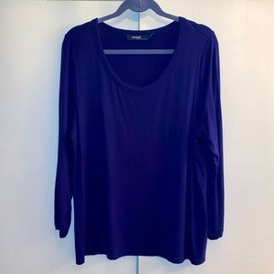 Eloquii Ruched Sleeve Top